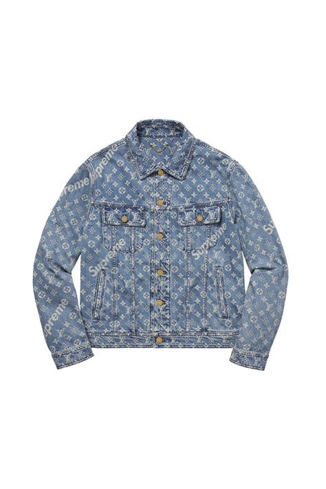 Supreme x Louis Vuitton Jacquard Denim Trucker .